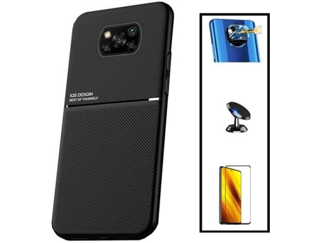 Funda y Protector Xiaomi Redmi Poco X3 Pro PHONECARE Magnetic Lux Negro