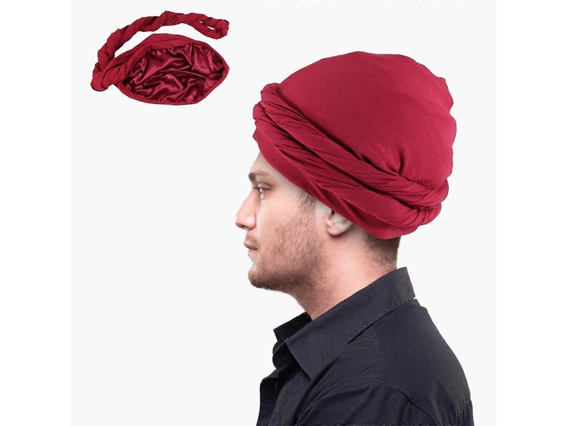 2026-fular Para Hombre Turbante Vintage Con Cinta De Moda Elástica Seda Y Modal Para Cabello