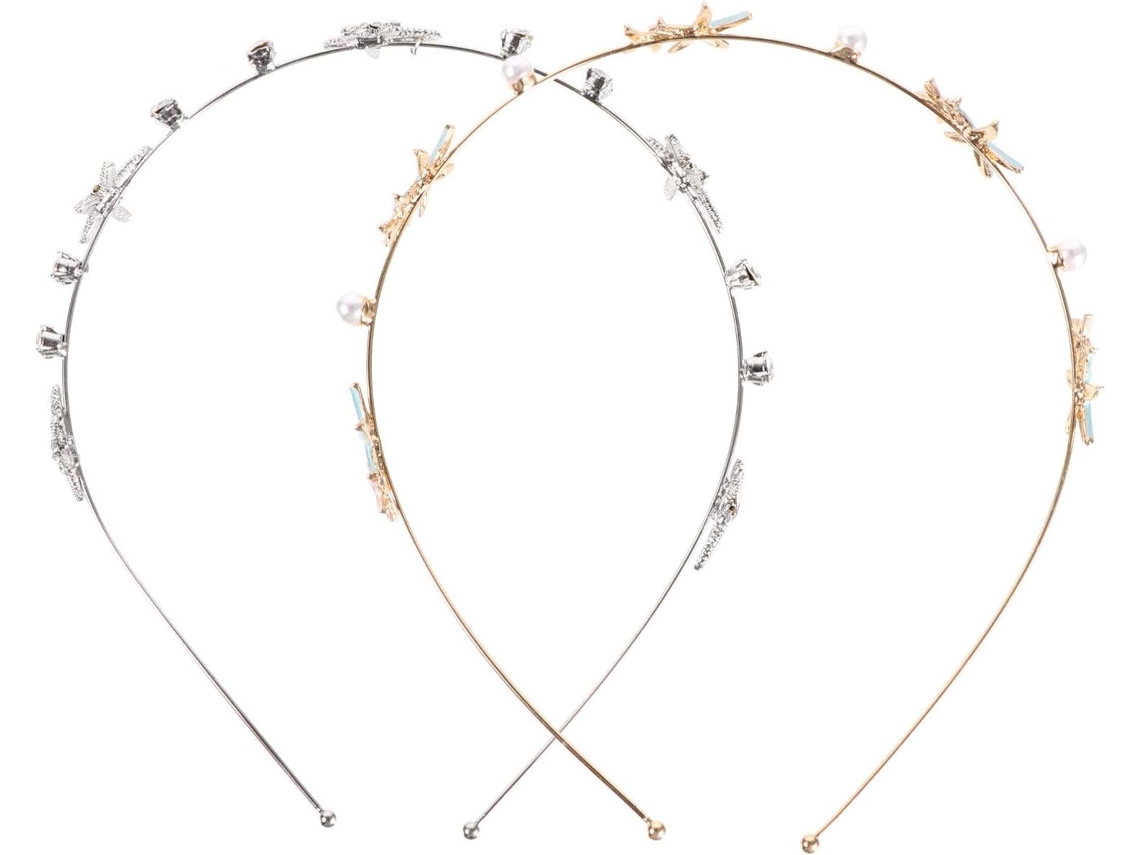 Diadema De Estrella De Aleación Con Diamantes De Imitación Brillantes, Elegante Accesorio Para La Noche Y