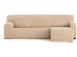 Funda de Chaise Longue Derecha para Brazo Corto EYSA Premium Troya Tejido Elástico (310 x 110 x 110 cm - Poliéster y Algodón - Beige)