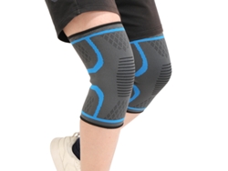 Par De Rodilleras Deportivas De Nylon - Soporte Y Protección De Rodilla M - Gris Oscuro