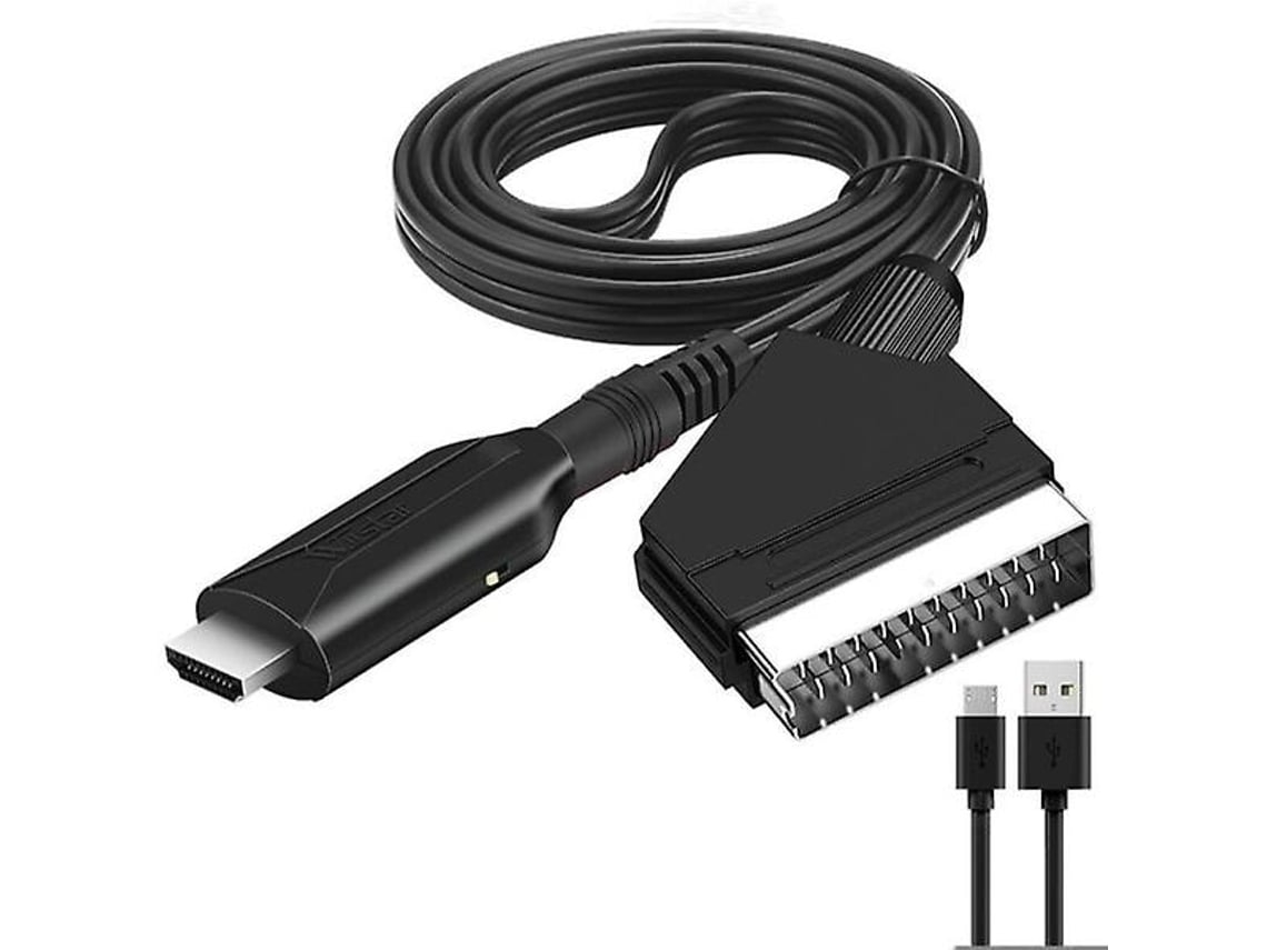 Convertidor de SCART a HDMI Adaptador todo en uno 1080p ELISEFASHION