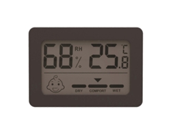 Mini higrómetro digital LCD, higrómetro electrónico para interiores, sensor de temperatura, medidor electrónico para uso doméstico, negro, Nostalgia88
