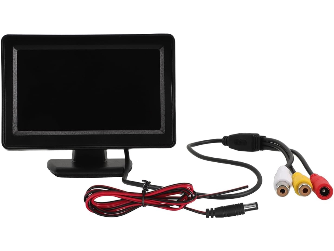Monitor De Cámara De Visión Trasera De 4,3 Pulgadas, Pantalla De Coche De Alta Definición, Compatible Con Varios Vehículos.
