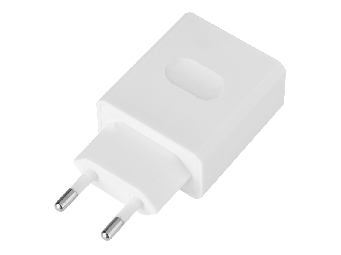 Cargador (puerto Usb Individual De Carga Rápida) Conector Europeo Qc3.0 Blanco 100-240v Adaptador De Teléfono Móvil