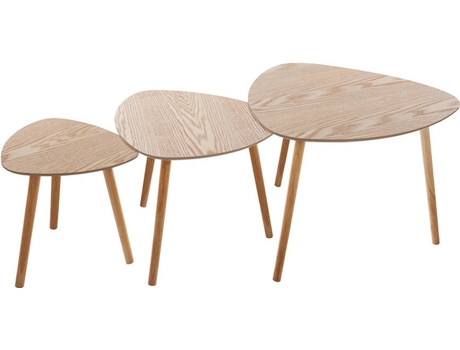 Juego de Mesa Central Madera Mileo