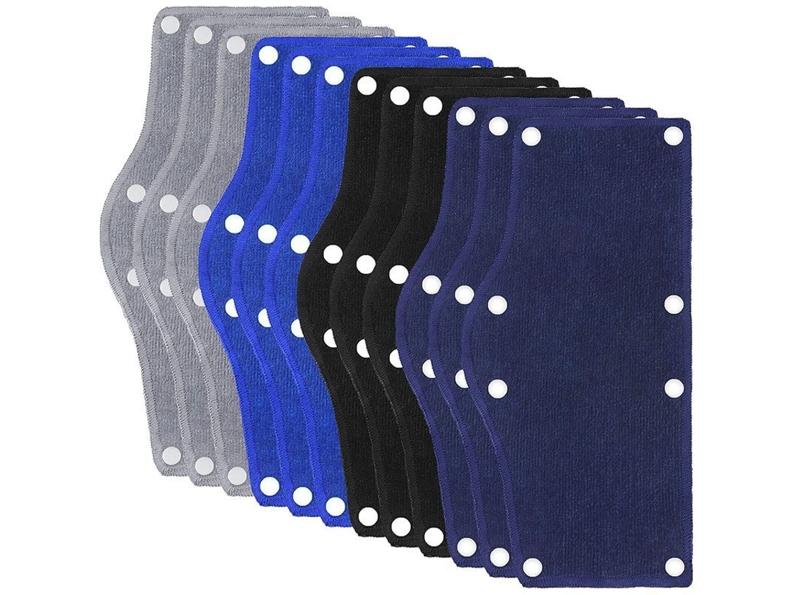 12 Cintas Antisudor Reutilizables De Algodón Para Cascos De Seguridad Con Botones - Accesorios Para Cascos