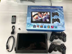 Monitor De Juegos Portátil Ultra Delgado Con Reproductor Multimedia De Controlador Inalámbrico Dual