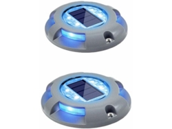 Luces Solares Para Puentes, Ideales Para Jardines Y Aceras, Con Led Azul, Resistentes Al Agua, Paquete De 2.