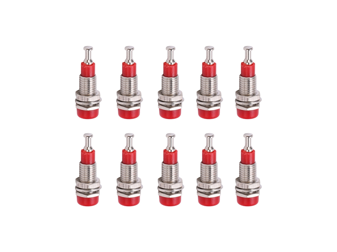 Juego de 10 conectores banana hembra M6 para pruebas