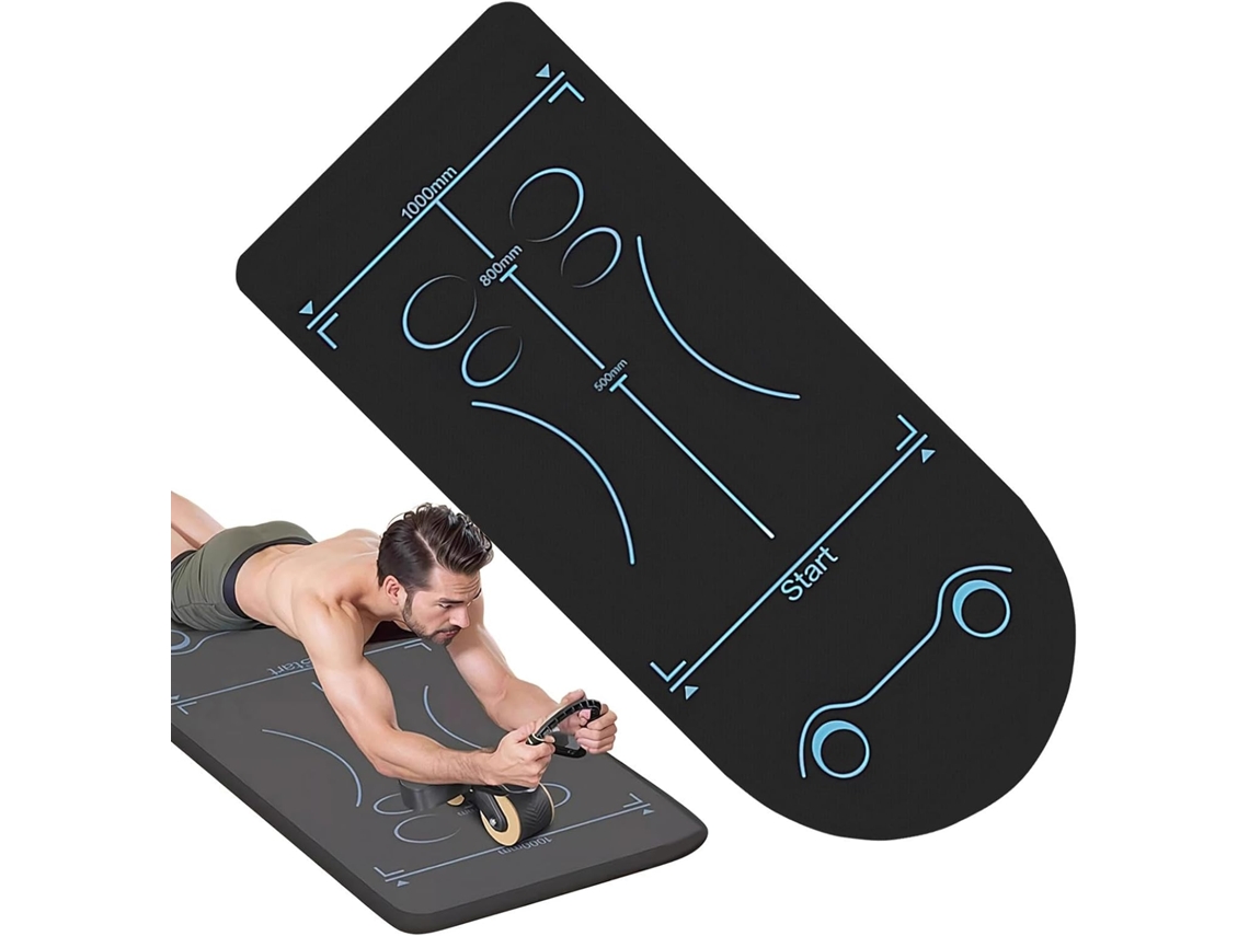 Colchoneta Para Rueda Abdominal | Colchoneta Protectora De Entrenamiento, 150 X 61 Cm, Equipo De