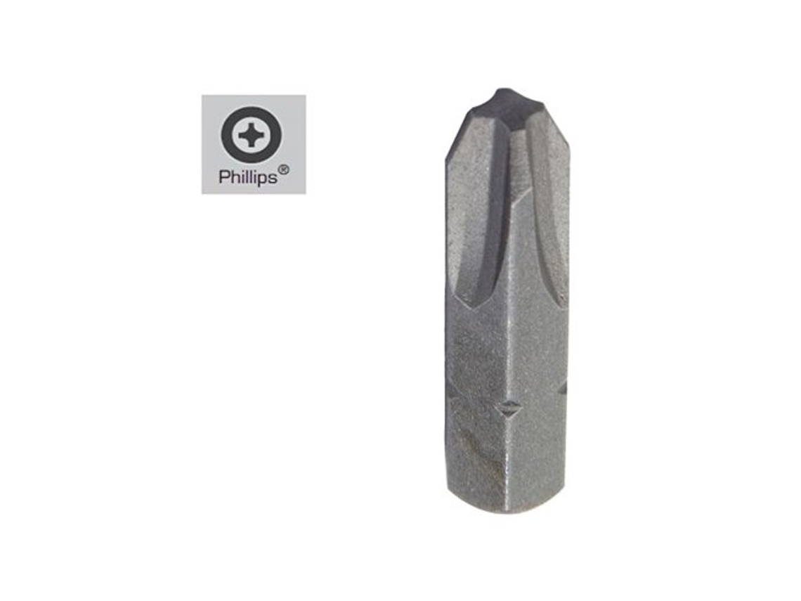 Destorpuntas Phillips Nº 1 (50 Piezas) Acero S2 Al Cromo Vanadio