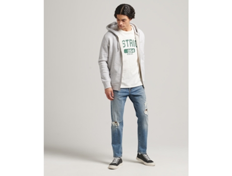 Sweatshirt para Hombre SUPERDRY (S - Algodón - Gris)