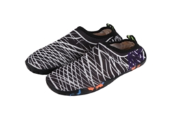 Jinwei-1 Par Sandalias De Agua Ultrasecas Transpirables Elásticas Cómodas Zapatos De Agua Para Senderismo Campamento Negro Blanco Talla 40