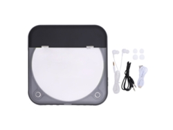 Reproductor De Cd Portátil Con Auriculares Bluetooth 5.3, Batería Recargable De 2000 Mah Para Cd-r, Cd-rw, Mp3, Wma - Negro
