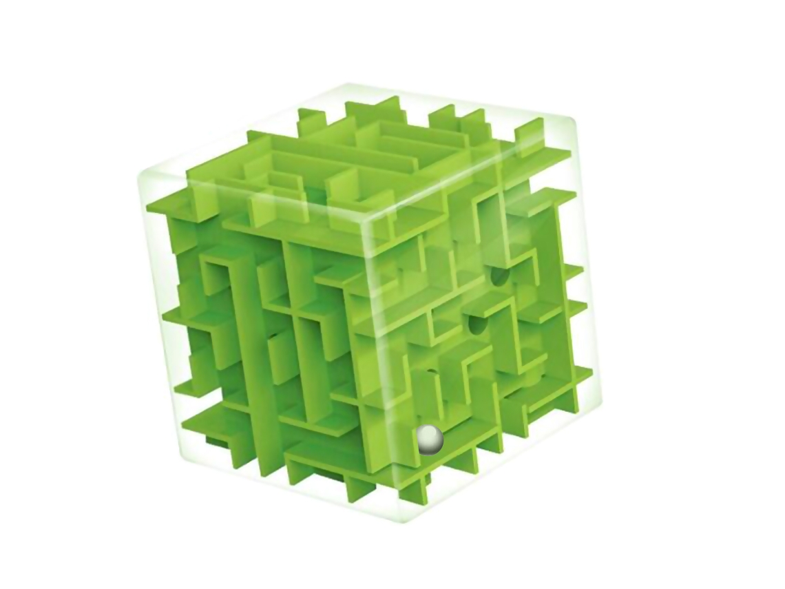 Rebe-juguete Laberinto 3d Cubo Con Bolas, Juego De Rompecabezas Inteligente Para Niños