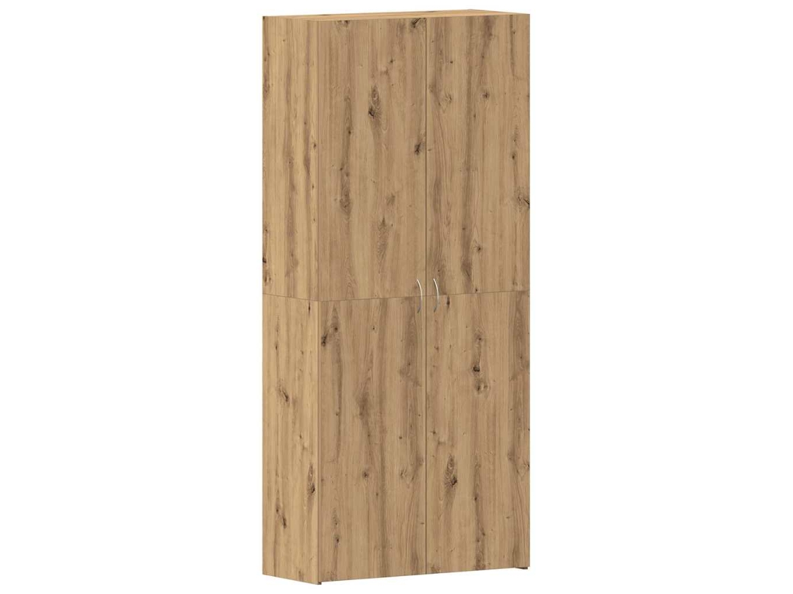 Zapatero con estante, marrón, MAISON EXCLUSIVE (80x35,5x180 cm)
