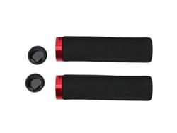 Asas De Bicicleta De Espuma Antideslizante Para Mountain Bike Con Aro De Bloqueo Rojo Y Mango Negro