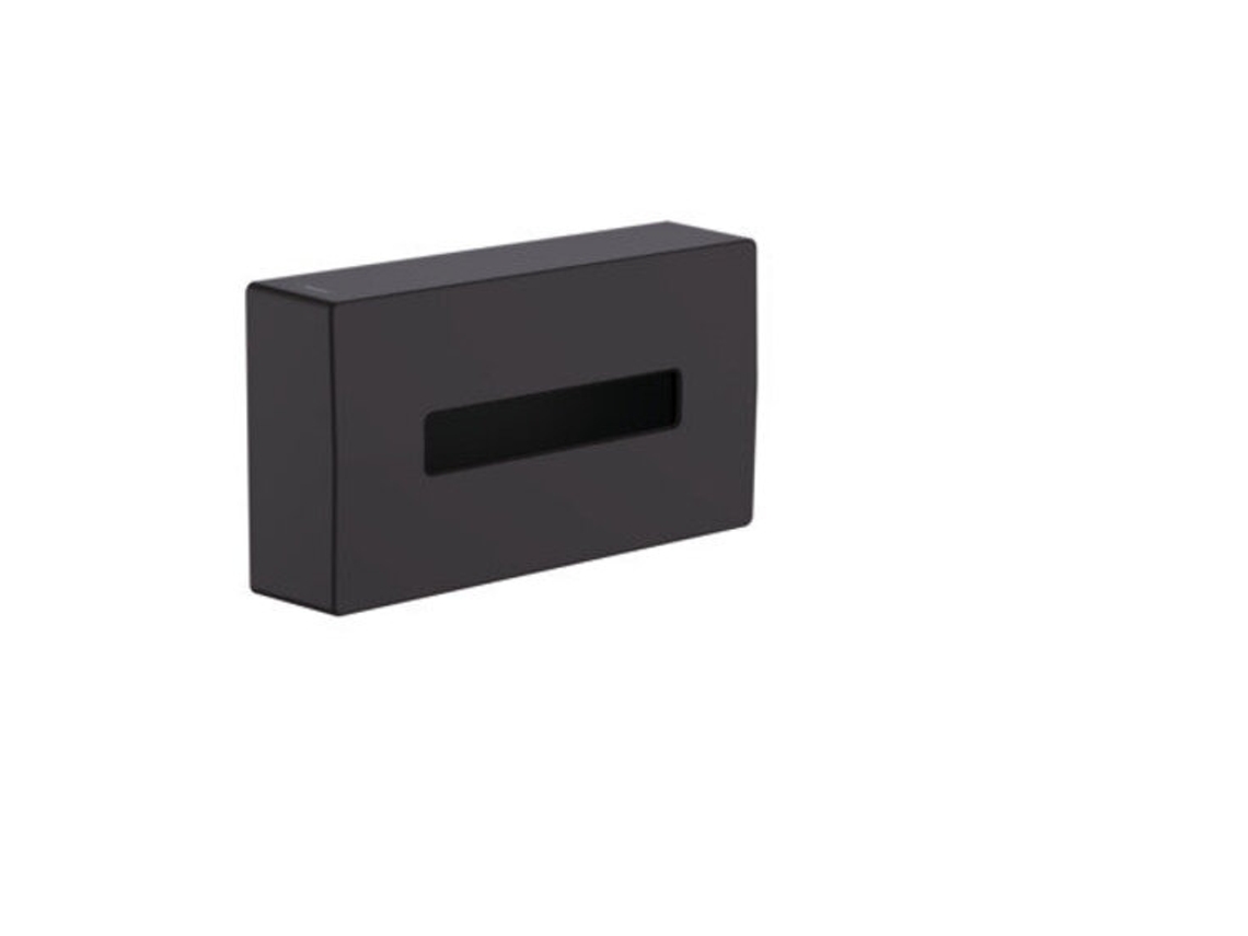 Caja de pañuelos cosméticos AddStoris de HANSGROHE, 41774, Color: Negro Mate