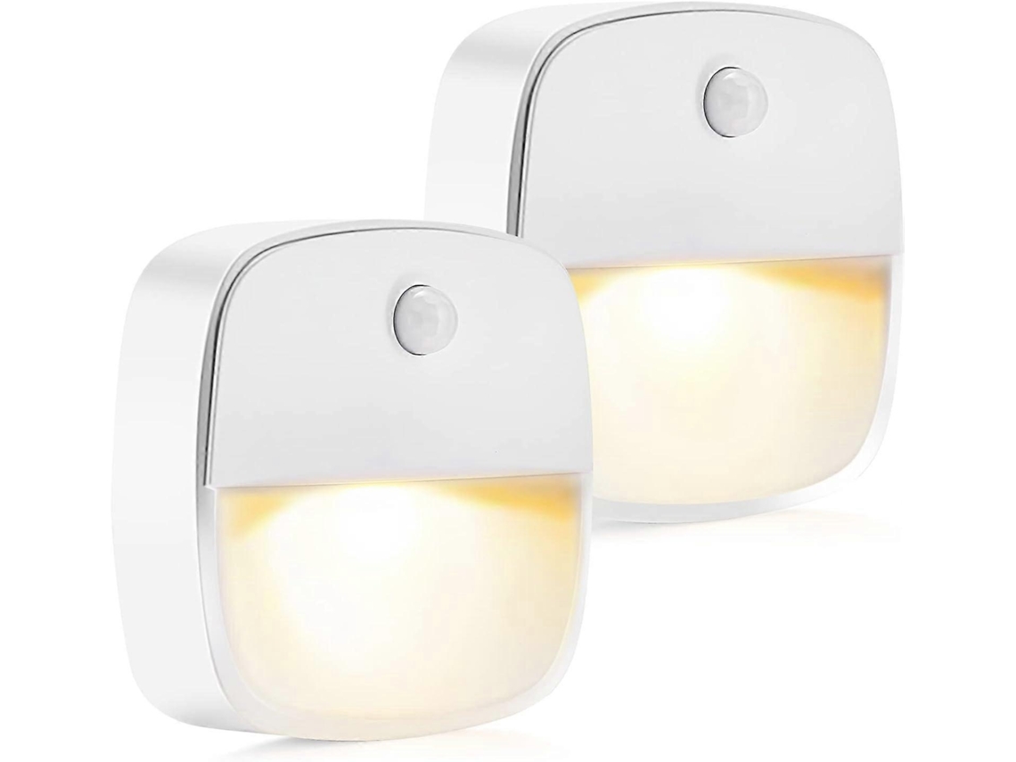 Omni-luz Nocturna Infantil 2 Piezas Con Sensor Luz, Modos Constante Y Automático, Luz Blanca Cálida