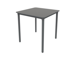 Mesa Cuadrada Exterior 70x70 Gris Oscuro Marsella Garbar