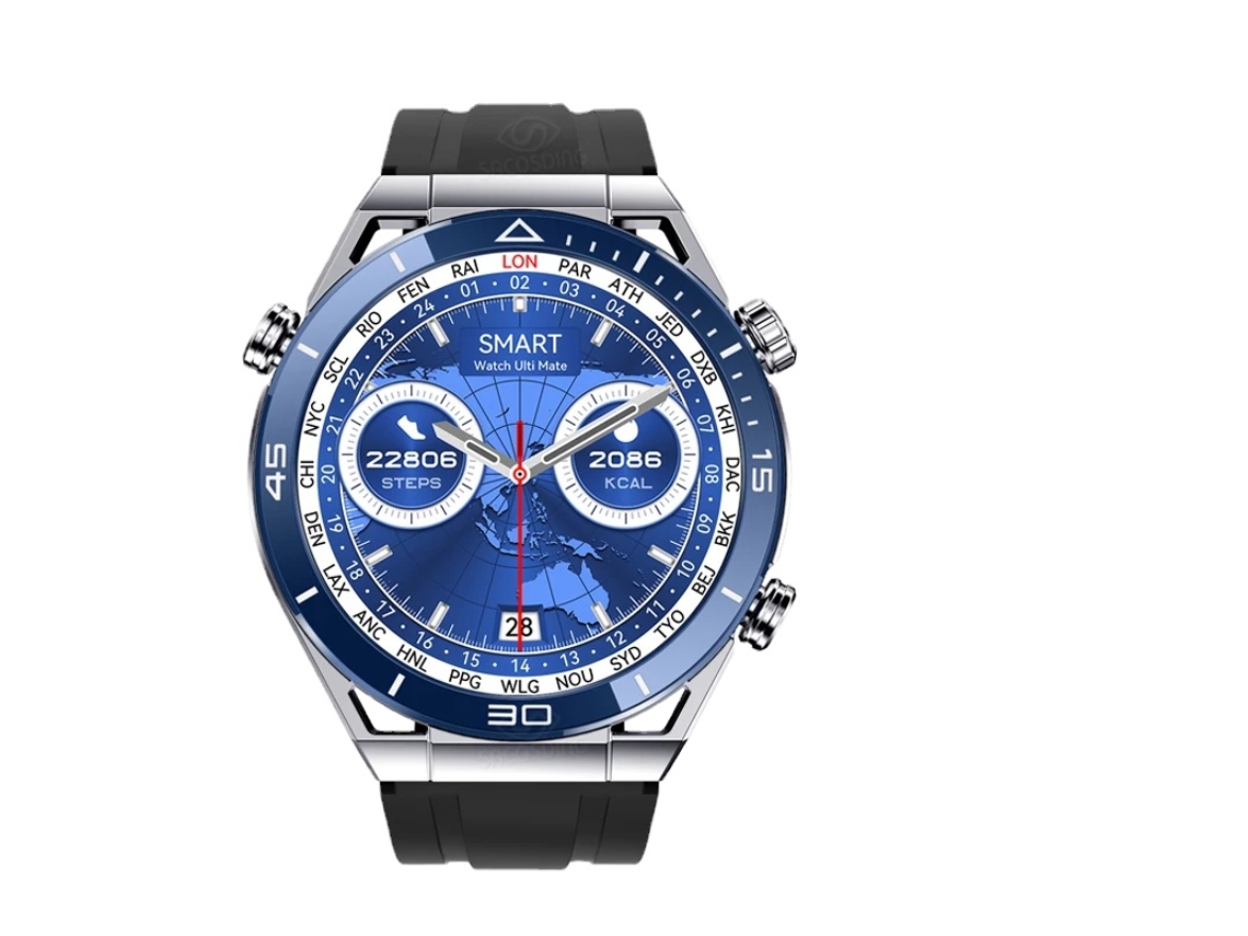 Reloj inteligente DT Ultra Mate para hombre, NFC, carga inalámbrica, llamada Bluetooth, rastreador GPS, pulsera de Fitness, reloj inteligente de negocios para hombre VEANXIN