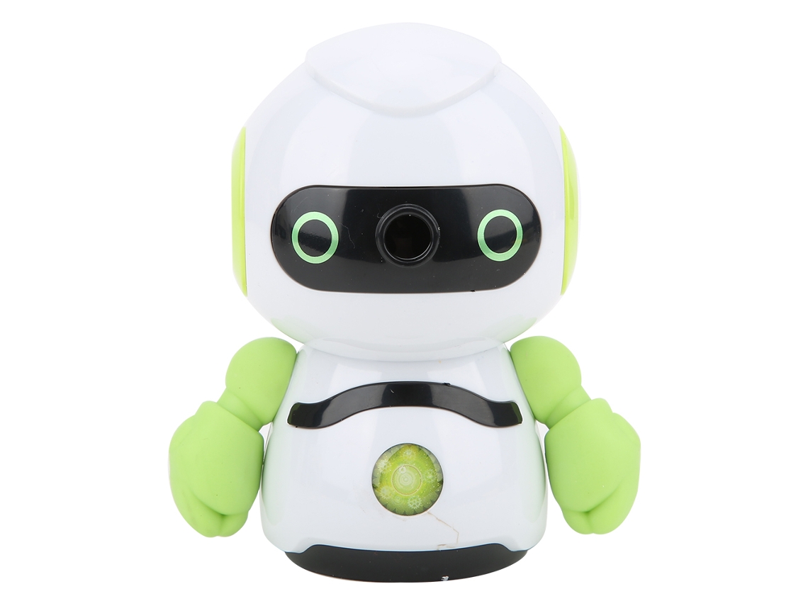 Sacapuntas Manual En Forma De Robot Verde De Plástico Abs Para Papelería Y Útiles Escolares