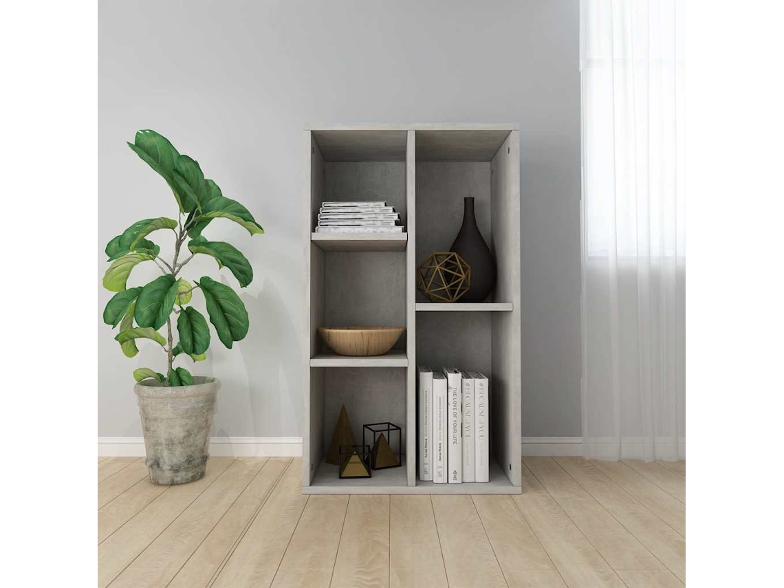 Estantería/aparador | Aparador De Comedor | Armario De Cocina Madera Contrachapada Gris 50x25x80 Cm
