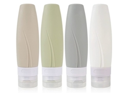 2026altiro-botella De Viaje De Silicona, Portátil Y Reutilizable, Con Capacidad De 90 Ml, Homologada Por La Tsa Y A Prueba De Fugas.