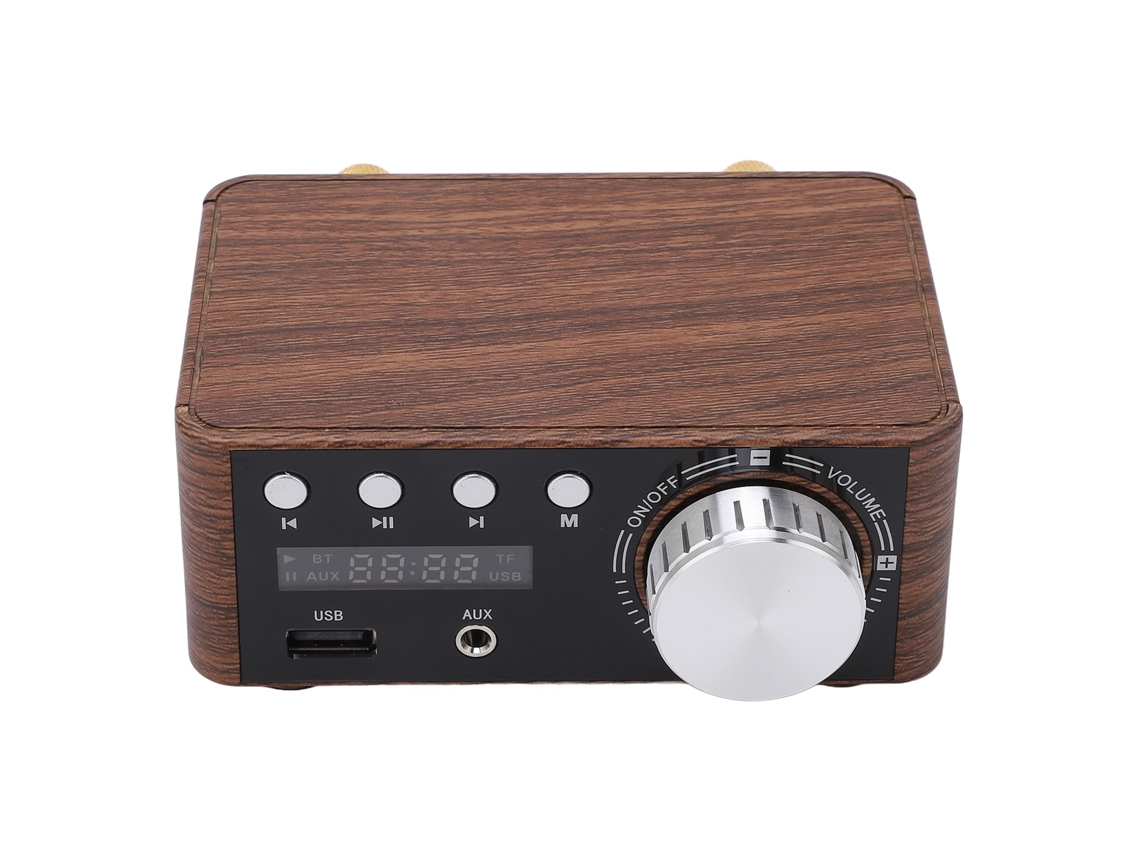 Amplificador de audio estéreo digital HiFi con Bluetooth 5.0, USB, 50 W x 2, reproductor de tarjetas de memoria.