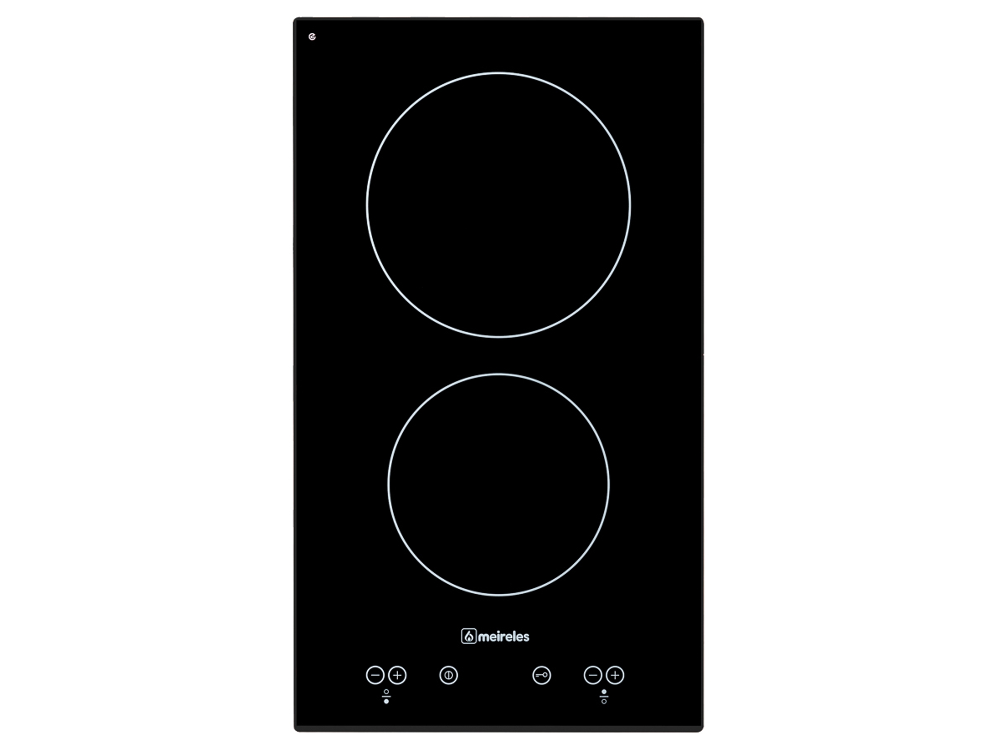 Placa de Vitrocerámica MEIRELES MV 1312 (Eléctrica - 30 cm - Negro)