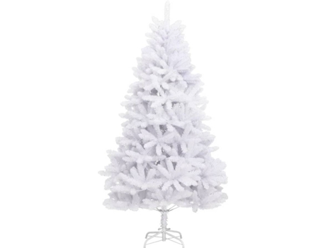 Árbol de Navidad artificial con bisagras y soporte blanco VIDAXL (240cm)