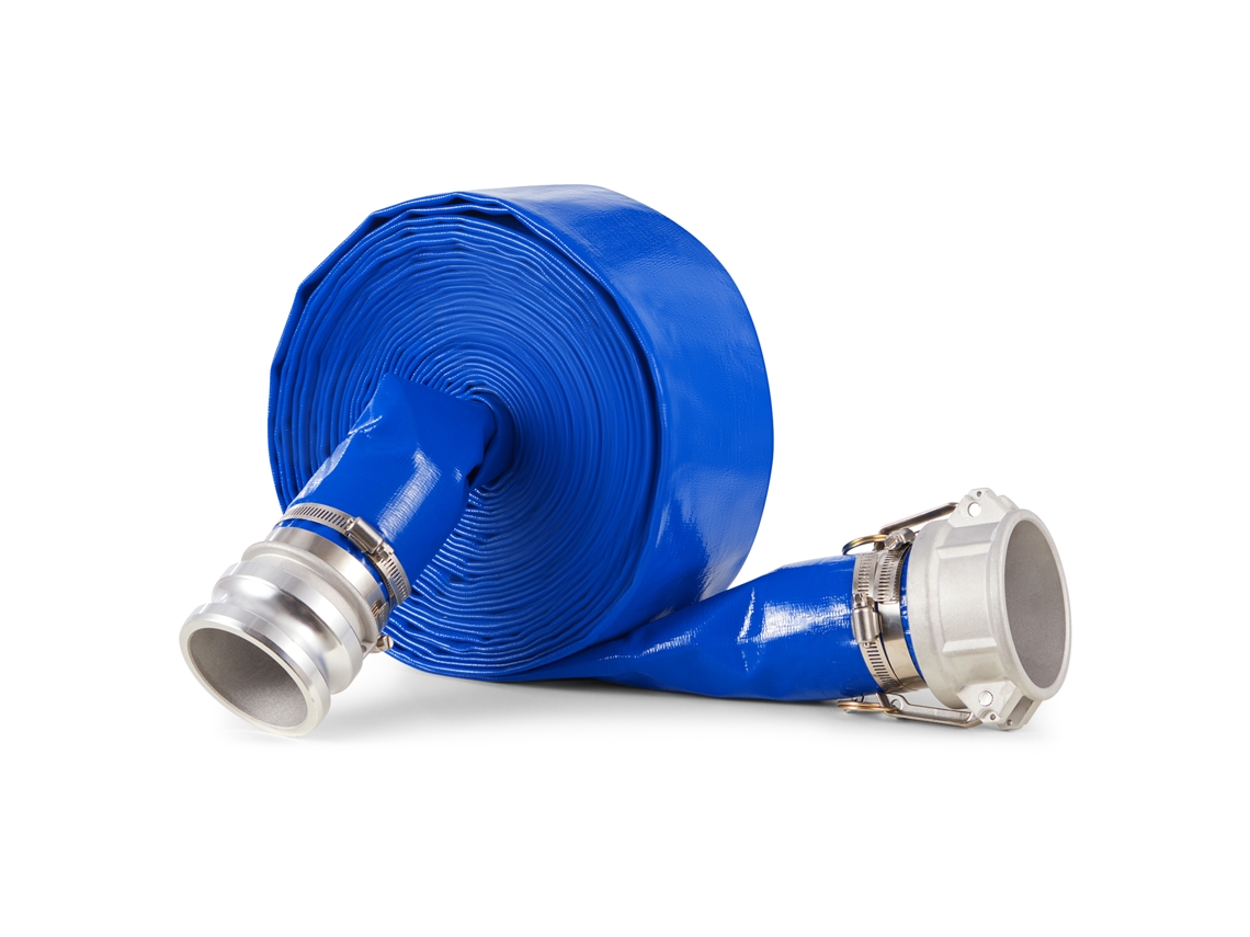 Manguera de retrolavado Succebuy azul de 3 pulgadas x 50 pies con accesorios completos