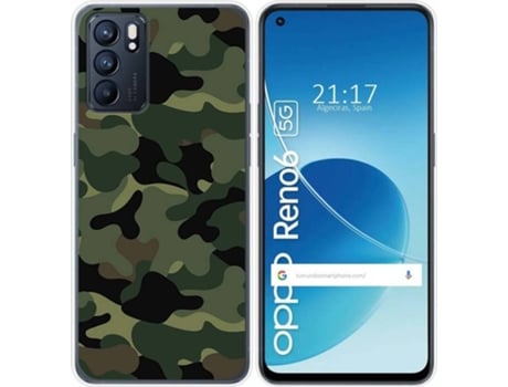 Carcasa Oppo Reno 6 5G TUMUNDOSMARTPHONE Camuflaje