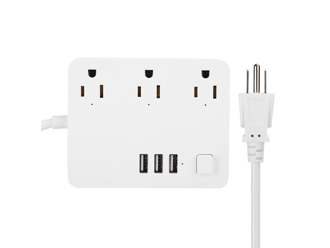 Enchufe Estadounidense Multifunción Blanco Con Temporizador De Cuenta Regresiva, Enchufe Inteligente Usb Wifi Para El