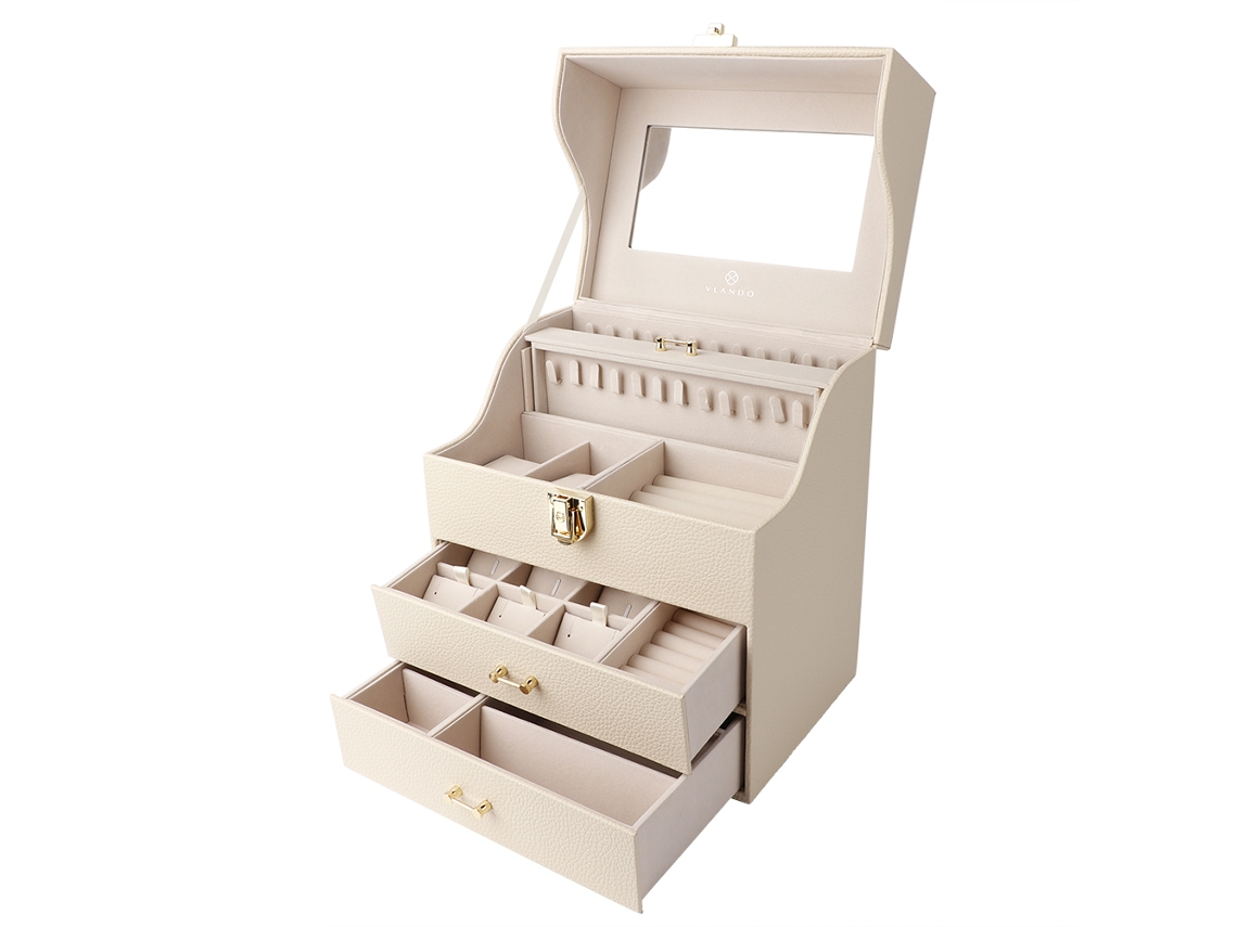 Organizador de cajones para joyas: pendientes, anillos y collares