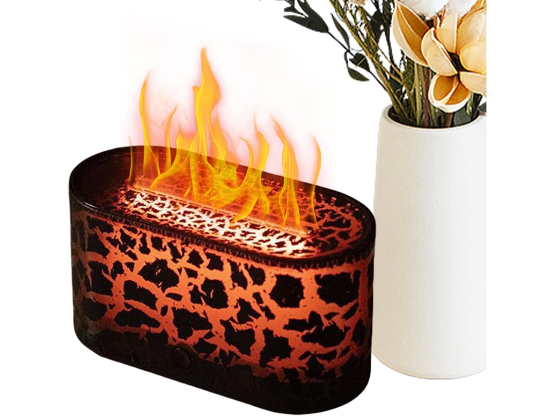 Difusor De Fuego, Purificador De Aire Sin Llamas Para Uso Interno - Humidificador Automático Silencioso Multifuncional