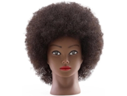 Cabeza de maniquí afro con cabello humano SFUSHOS