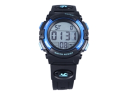 Reloj Deportivo Digital Azul Resistente Al Agua Para Niños