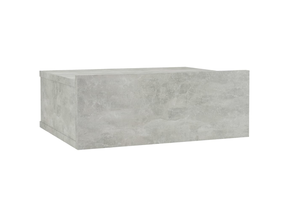 Mesa Cabeceira LOVELY HOME Mesinha Suspensa 40X30X15Cm Contrapl. Cinzento Cimento
