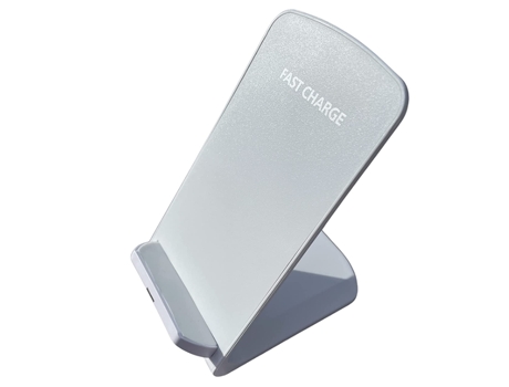 Cargador Acoplamiento Inalámbrico Teléfono Móvil Escritorio Carga Rápida para Samsung BISBISOUS Blanco
