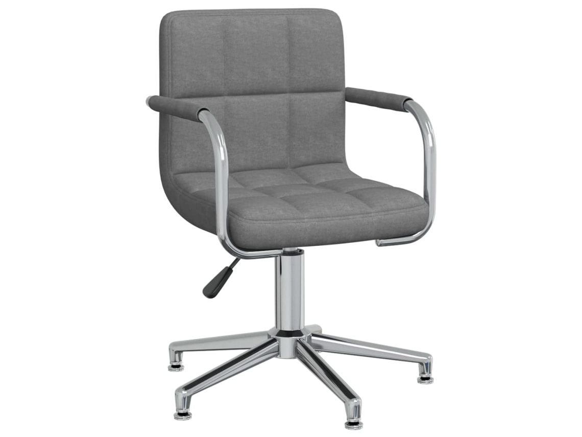 Silla de oficina giratoria VIDAXL Gris Tela (48x47x(74.5-88.5) cm)