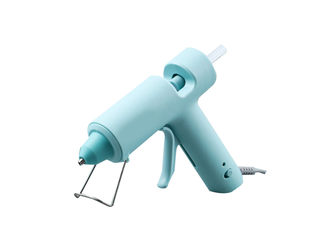 Máquina De Pegamento Caliente Mini Para Manualidades Diy Con 10 Bastones De Pegamento Ergonomica Para Niños Azul