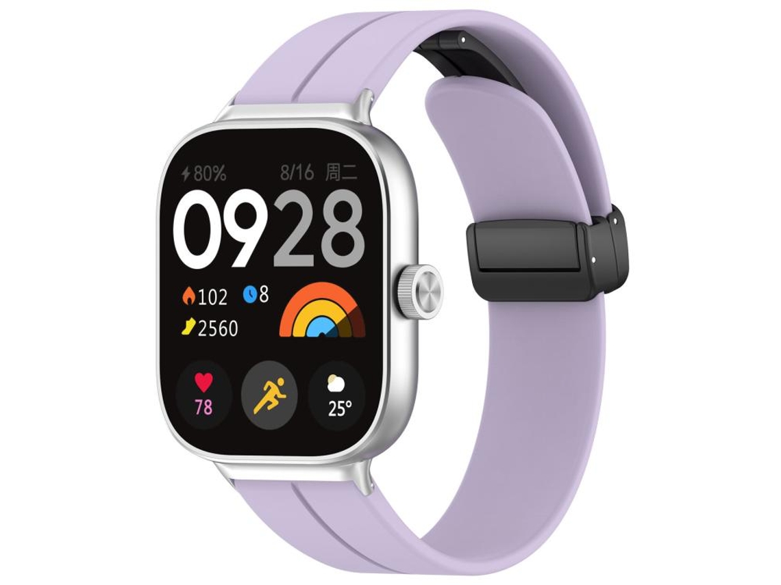 Correa para Xiaomi Band 9 Pro / 8 Pro / Redmi Watch 6 / 5 - Silicona - Cabeza plana - Hebilla negra