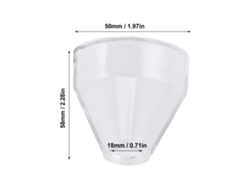 2026-as-4 Piezas Cubierta protectora de ABS transparente para taladro pulidor eléctrico de herramienta rotativa de 18 mm