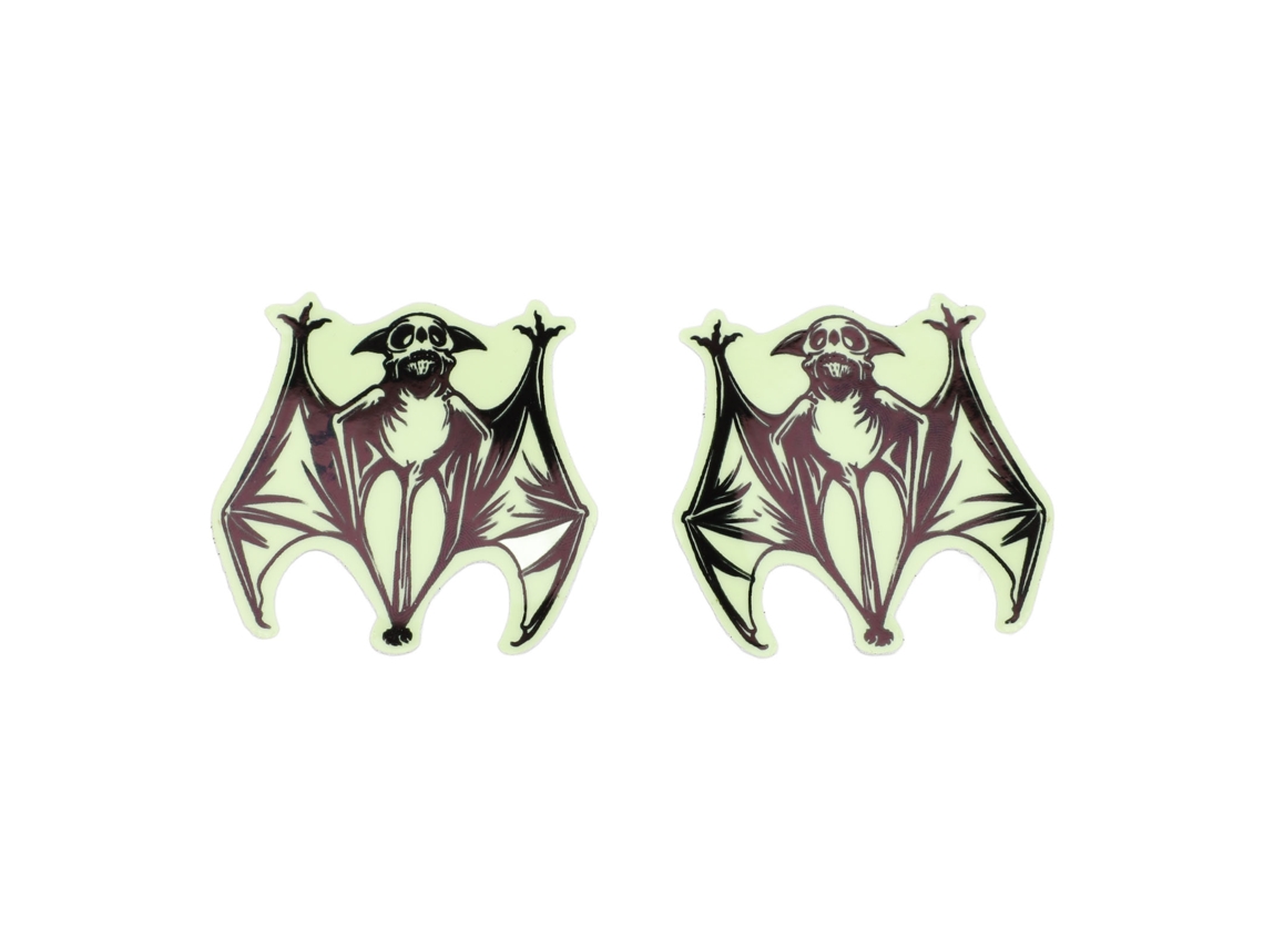 8pcs Adesivos de Morcego Brilhante Duas Faces Decoração Parede Árvore Outdoor