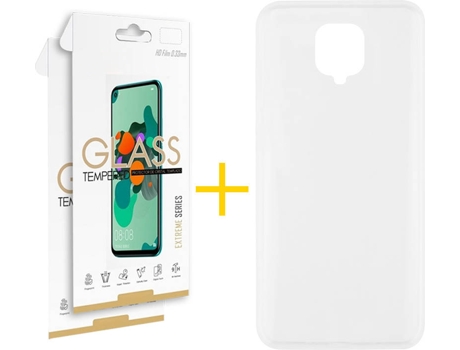 Kit Funda + 2 Protectores de Pantalla Xiaomi Redmi Note 9S / 9 Pro SKYHE Liso 2 Transparente
