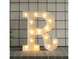 Letras Led Del Alfabeto Con Luz Blanca Cálida Para Decoración Del Hogar, Fiestas, Bares, Bodas O Festivales (r)