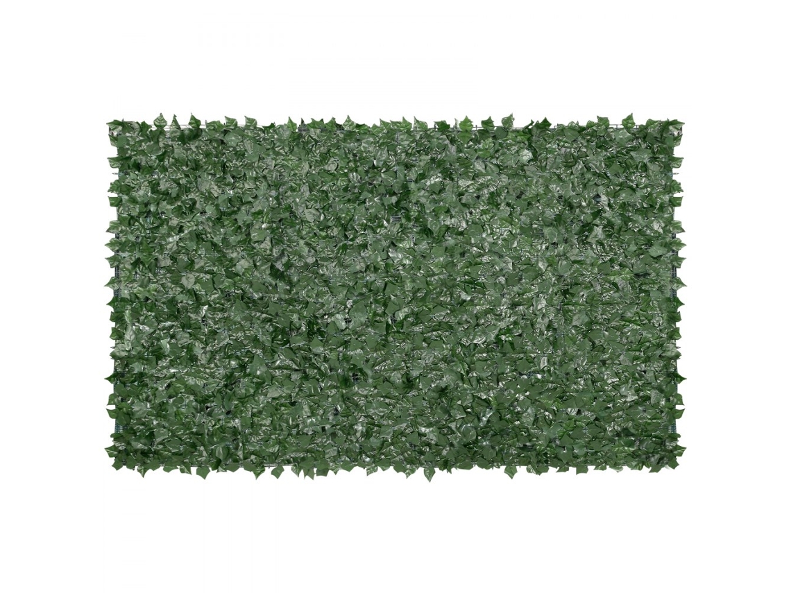 Valla de hiedra artificial de 150 x 300 cm con malla verde para mayor privacidad Tekmaquinas