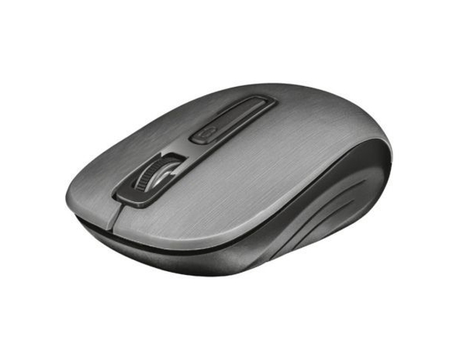 Ratón TRUST Aera (Inalámbrico - Óptico - 1600 dpi - Negro)